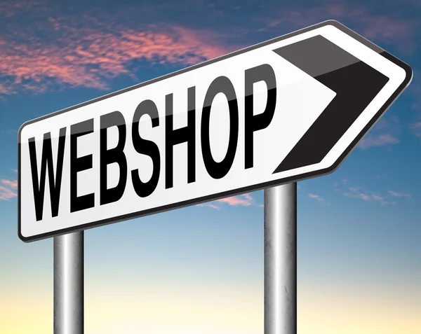 Webshop online einkaufen — Stockfoto