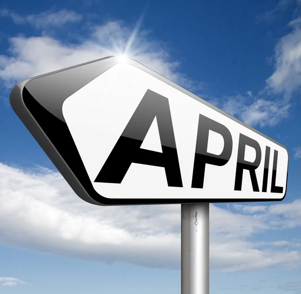 April sign — Stock Photo, Image