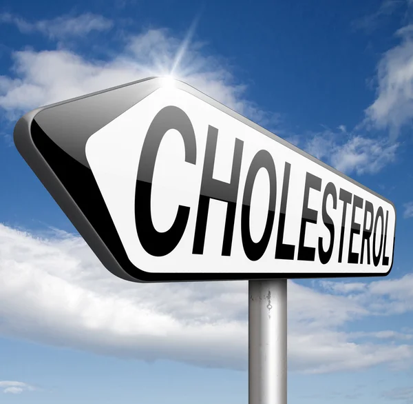 Высокий уровень холестерина — стоковое фото