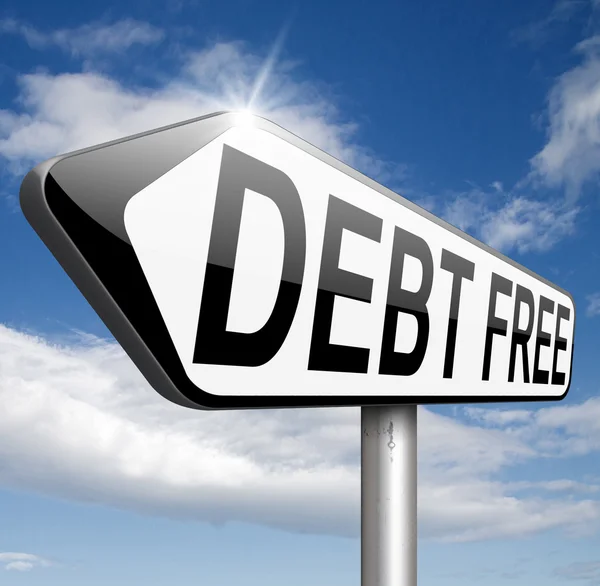 Debt free — Stock Photo, Image