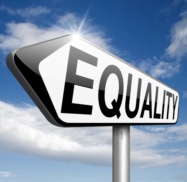 Equality sign — Stock Photo, Image