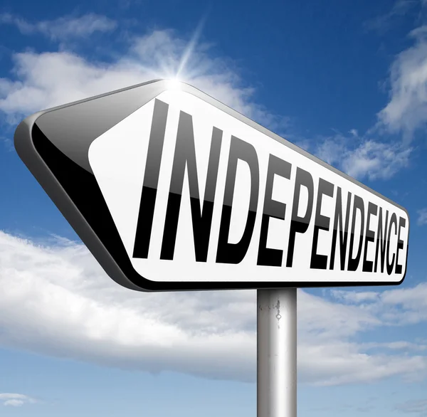 Independence road sign — Stock Photo, Image