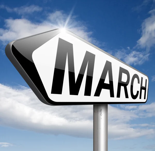Příští rok v březnu — Stock fotografie