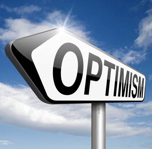 Optimist sign — Stock Photo, Image