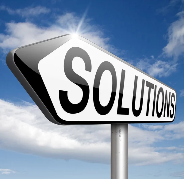 Solutions to solve problems — Stock Photo, Image