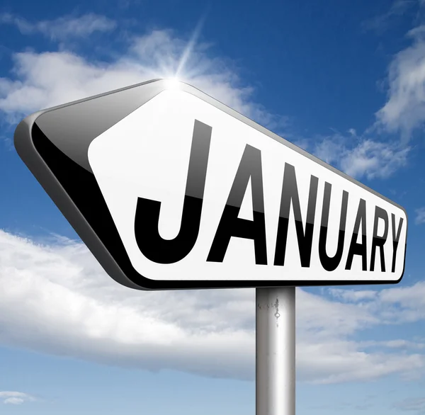 Ιανουαρίου σημάδι — Φωτογραφία Αρχείου