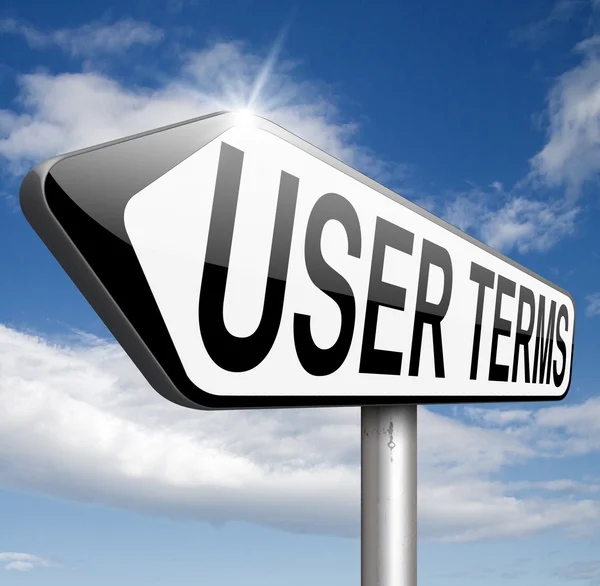 User terms — Stock Photo, Image