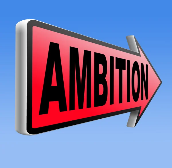 Ambitie denk grote reeks — Stockfoto