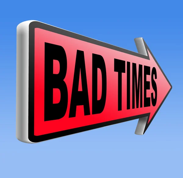 Bad times — Stock Photo, Image