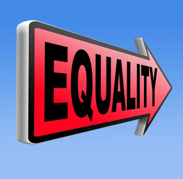 Equality sign — Stock Photo, Image