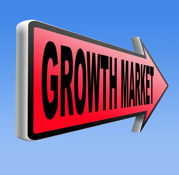 Tillväxtmarknad — Stockfoto