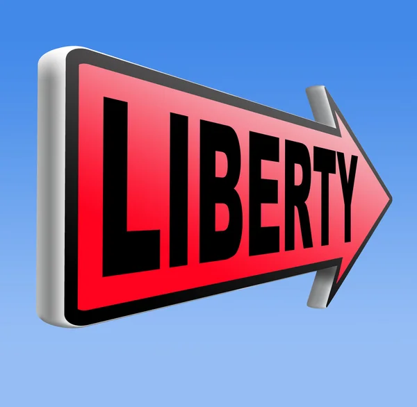 Signo de libertad — Foto de Stock