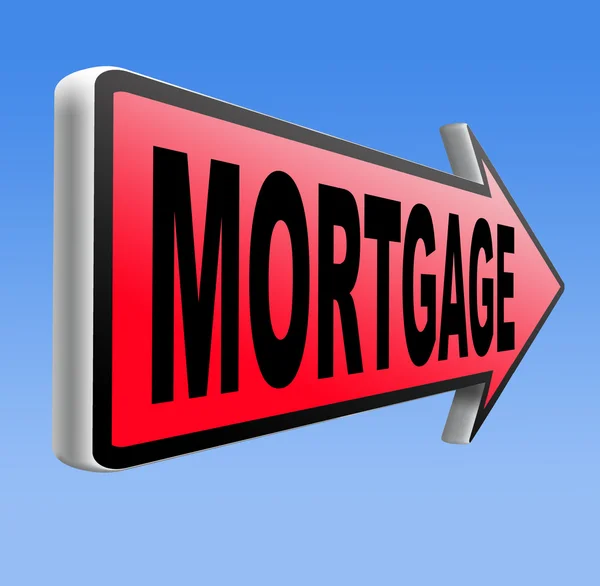 Kredyt hipoteczny znak — Zdjęcie stockowe