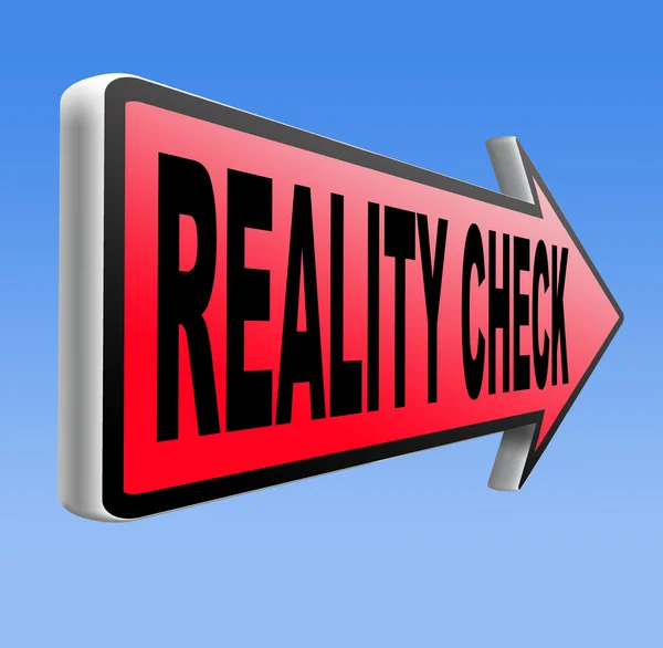 Reality check — Stock Photo, Image