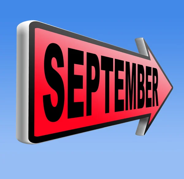September teken — Stockfoto