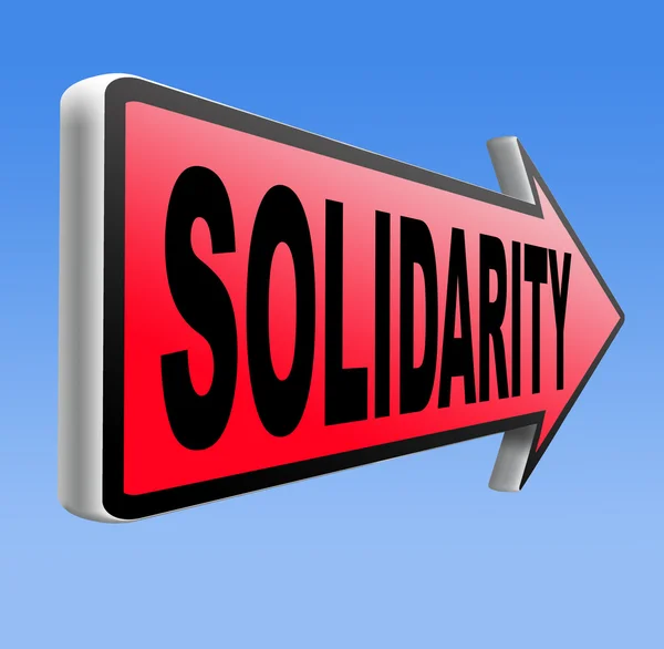 Solidaritätszeichen — Stockfoto