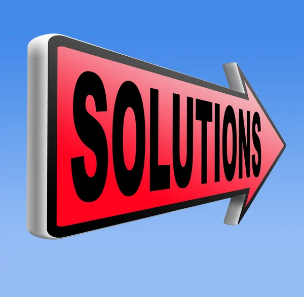 Solutions to solve problems — Stock Photo, Image