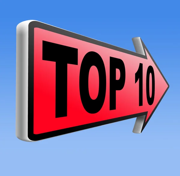 Top 10 charts — Stock Photo, Image