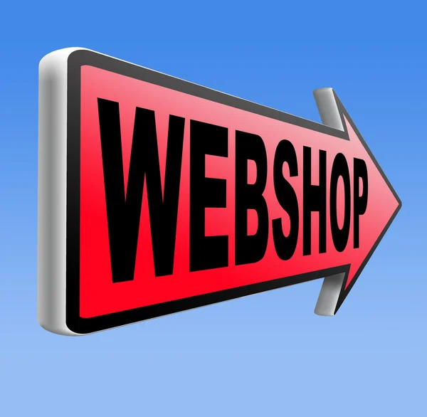 Webshop online einkaufen — Stockfoto