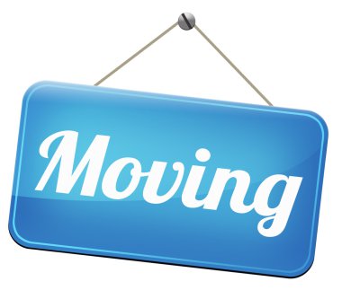 Moving sign clipart