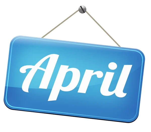 April sign — Stock Photo, Image