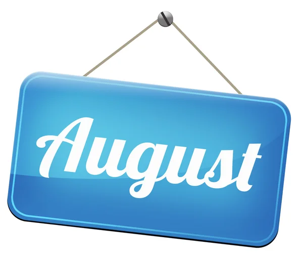 August sign — Stock Photo, Image