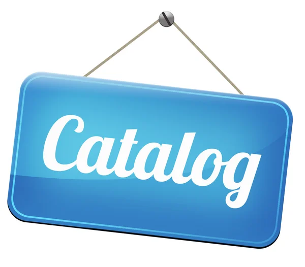 Sinal de catálogo — Fotografia de Stock