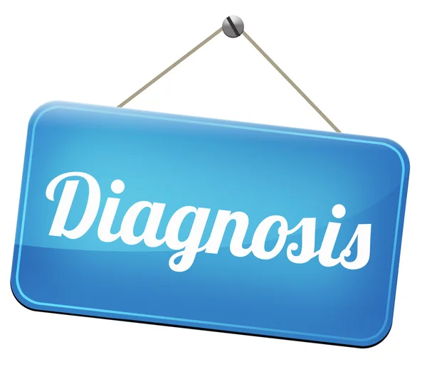 Signo de diagnóstico — Foto de Stock