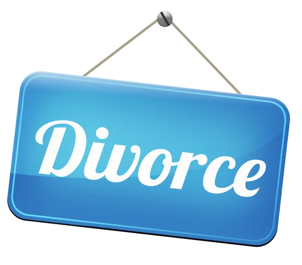 Διαζύγιο σημάδι — Φωτογραφία Αρχείου
