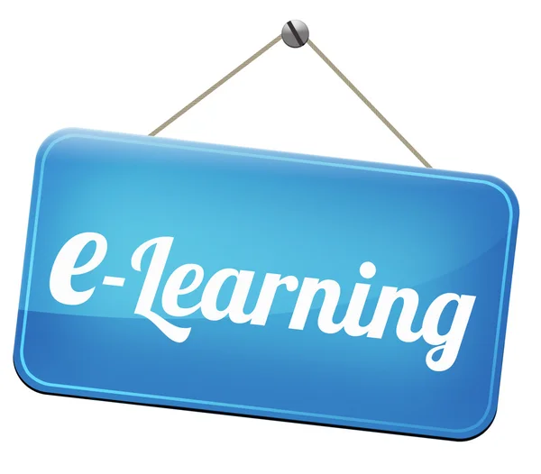 E-learning sign — Stock Photo, Image
