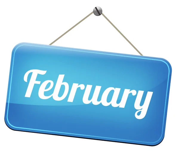 Februari teken — Stockfoto