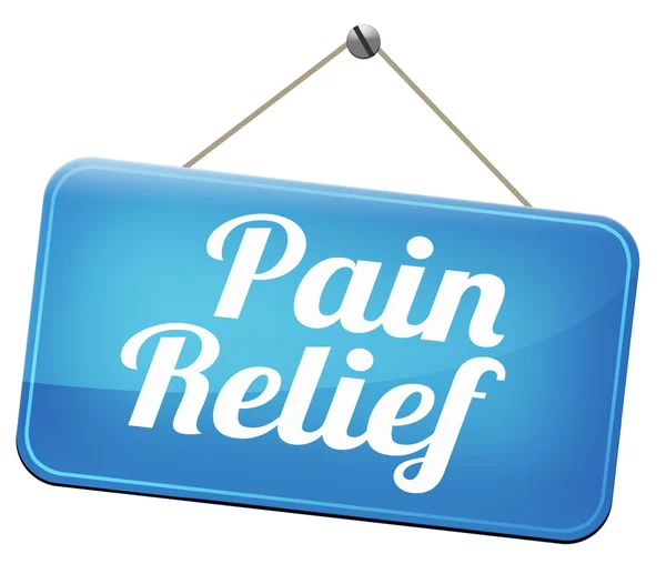 Σημάδι ανακούφισης πόνου — Φωτογραφία Αρχείου
