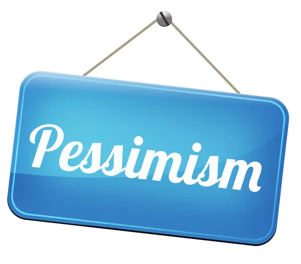 Pessimism sign — Stock Photo, Image