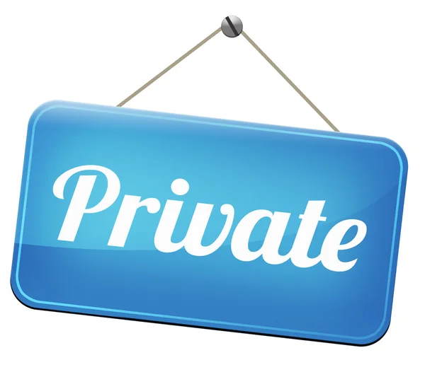 Private sign — Stock Photo, Image