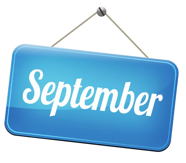 Signo de septiembre — Foto de Stock