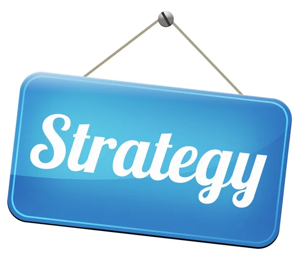 Strategy sign — Stock Photo, Image