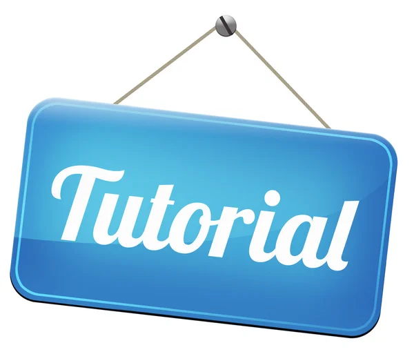 Tutorial learn online — Stock Photo, Image