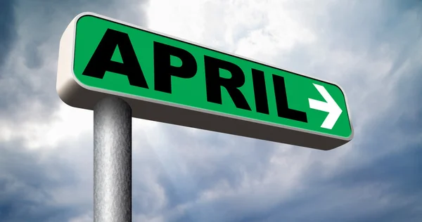 Signo de abril — Foto de Stock