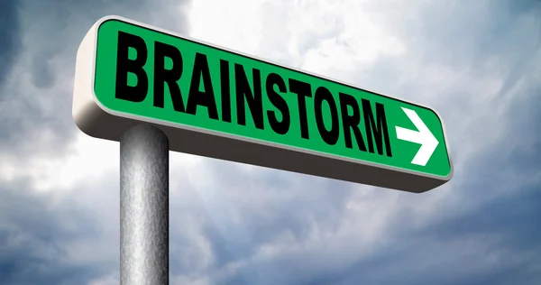 Brain storming lagarbete — Stockfoto