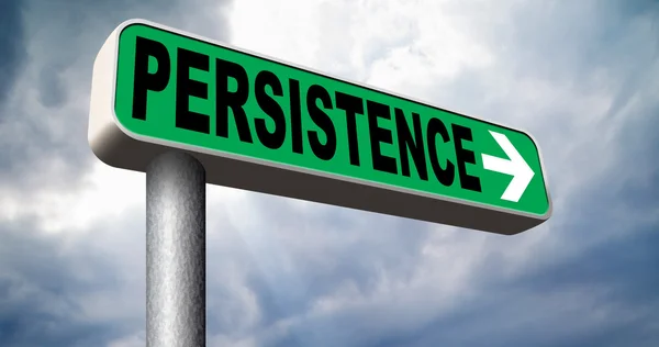 Persistence sign — Stock Photo, Image