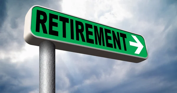 Retirement sign — Stock Photo, Image