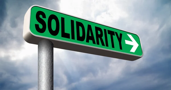 Solidarity sign — Stock Photo, Image