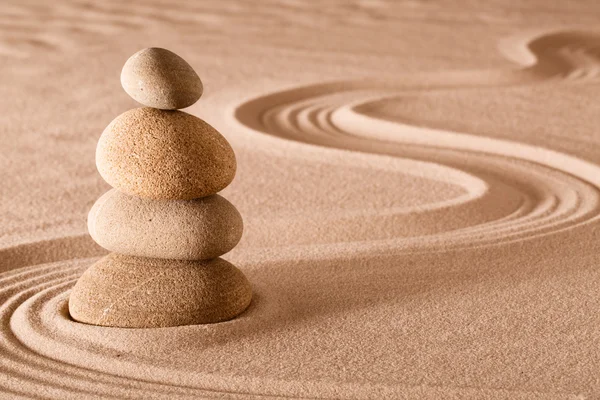 Balancing stones zen garden — Stock Photo, Image