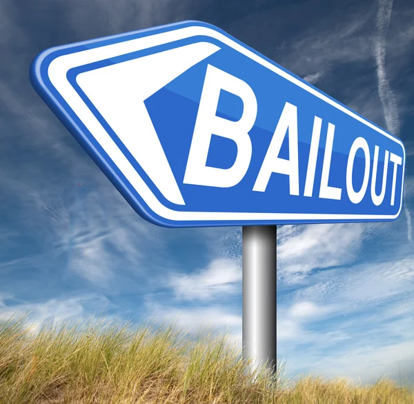 Bailout or bankruptcy — Stock Photo, Image