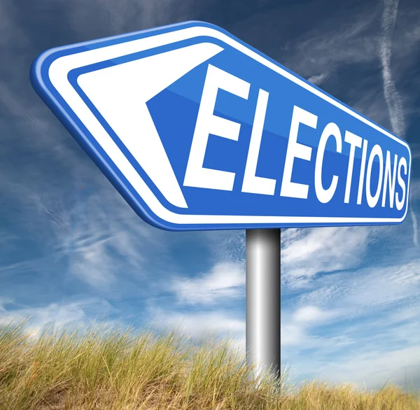 Elections sign — Stock Photo, Image