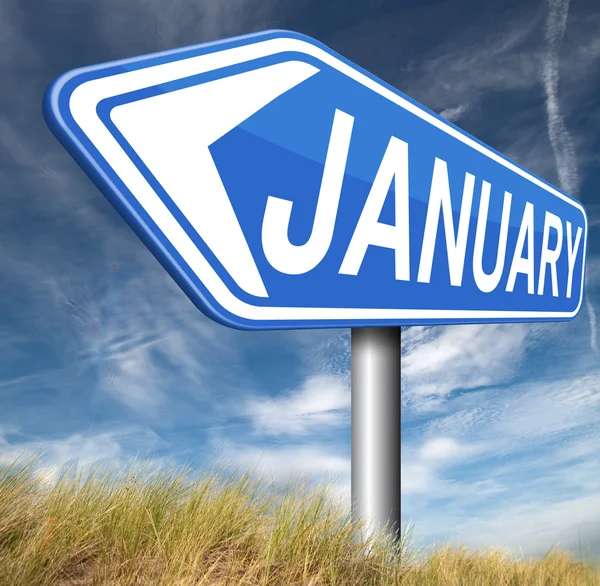 Januar erster Monat des nächsten Jahres — Stockfoto