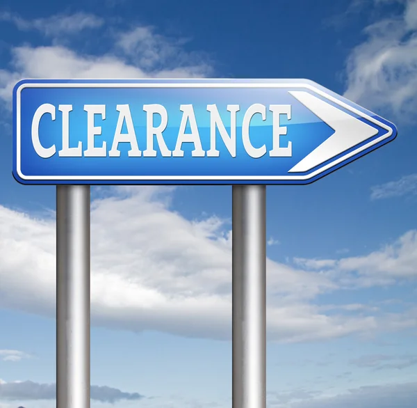 Clearance grand sale stock — Stock Photo, Image