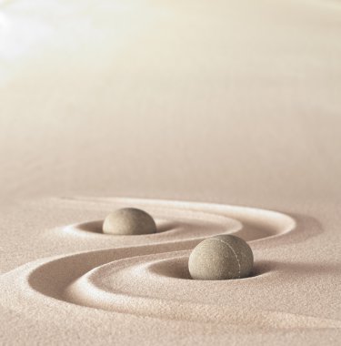 Zen Bahçe meditasyon taş