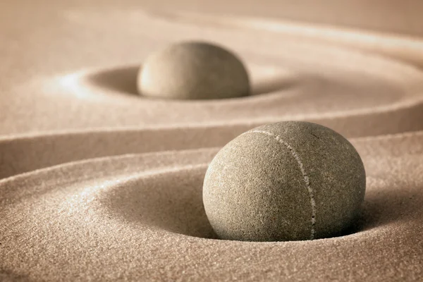 Reinheit und Spiritualität im Zen Garden — Stockfoto