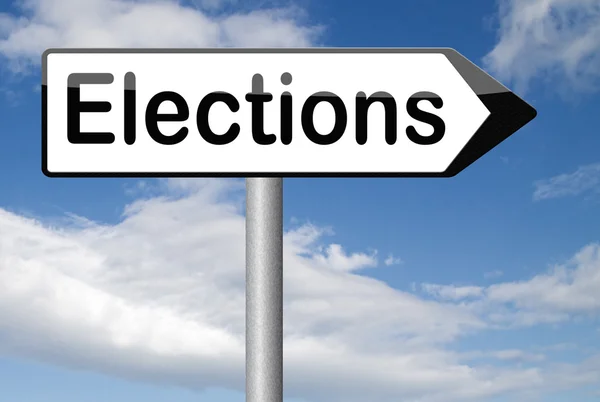 Elections sign — Stock Photo, Image